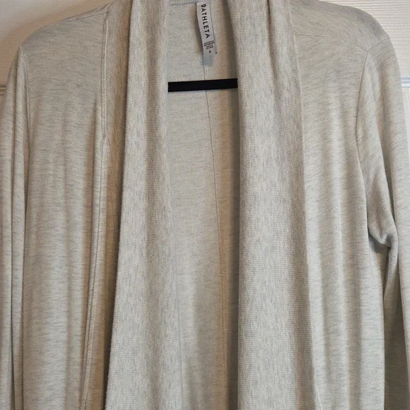 Athleta Cream Draped Cardigan - Picture 3 of 4